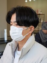 エルマーク 枚方(L-MARK)&nbsp;センターパートニュアンスパーマ韓国カルマパーマコンマヘア