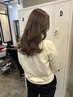 白髪染めブリーチを使わない透明感グレーカラー＋カット