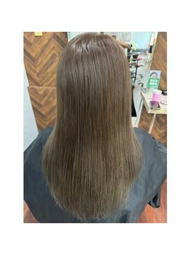 ル レーヴ 和田店(Le reve) 育てる髪色☆白髪染めでもトーン&艶感あるグレージュヘアー