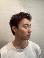 ビーバイエイトジェンツ(Bee by EIGHT GENTS)&nbsp;ブルーブラック/スペインカール/スパイキーショート/心斎橋