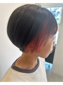 ショート×イヤリングオレンジ_八千代緑が丘駅