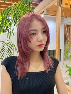 レイ(Lay.) 【スタイリストArisa】ピンクベージュカラー