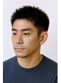 短髪ビジネスショート黒髪社会人刈上げ爽やかショート30代40代