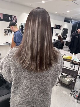 キング 高槻(K!ng) 縮毛矯正髪質改善ハイライトレイヤーカット枚方美容室エクステ