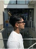 テーパーフェードで外国人風スタイル