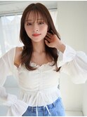 ANGELICA 韓国風くびれ巻き 明るめベージュ 大人かわいい