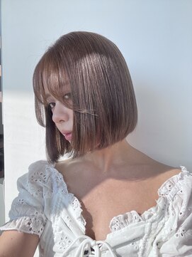 コワファースト  させぼ五番街店(COIFF1RST) 似合わせbob×ストレート×透明感カラー