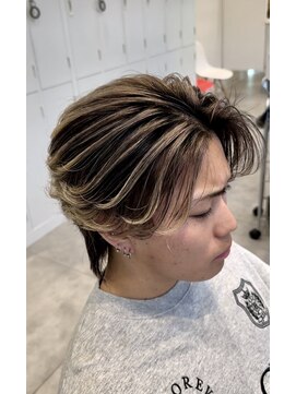 オーシャントーキョー 仙台(OCEAN TOKYO) フェザーショートニュアンスパーマセンターパートツーブロック