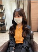 韓国ヘア　レイヤーカット　顔まわりカット　髪質改善