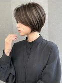 ショートボブ髪型20代30代40代絶壁解消小顔ショート白髪ぼかし柏