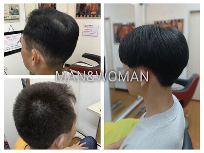 マンアンドウーマン カットハウスMAN&WOMANの写真