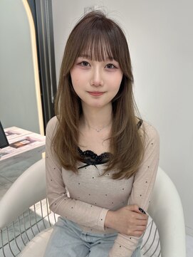 ロンドルピナス 小倉(Lond Lupinus) 黒髪カタログ/オリーブグレー/ココアベージュ/小顔に見せるヘア