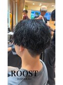 MEN’S HAIR/波巻ツイストスパイラル/フェザーパーマ/眉毛/原宿