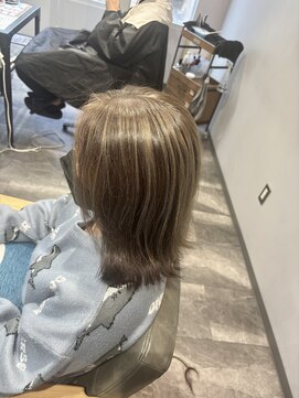 アンブレラカラー/透明感カラー/白髪ぼかし