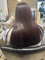 ケシキ 佐賀(keshiki)&nbsp;透明感ブラウンアッシュ/ストレート/髪質改善