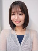 ボブ 内巻きボブ 艶髪 ボブレイヤー 顔まわり