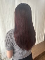 ココカラヘアー ニコ(cococara hair nico)&nbsp;カシスピンク/ロングボブ/前髪あり/トリートメント