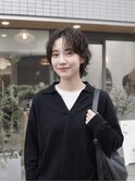 新宿若松河田曙橋外ハネショートウルフパーマ20代30代40代