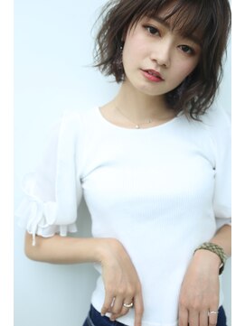 リコ ヘアアンドリラクゼーション(LICO HAIR&RELAXATION) 束感バング　ラフボブ