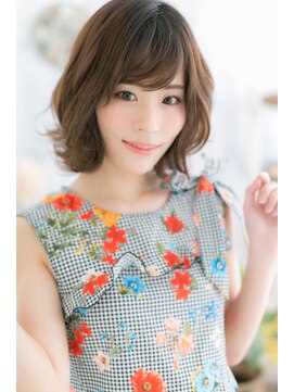 ミック 日暮里店(miq) エアリーボブで美人顔♪ひし形シルエットb