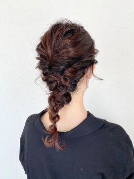 ブロッサム 東久留米店(Blossom) 艶カラー/艶髪/編みおろしアレンジ