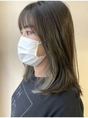 インナーカラー/ミントグレージュ