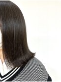 20代30代40代大人かわいい外ハネミディ/ナチュラルストレート