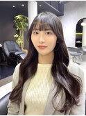 前髪カット/ぱっつん前髪/おくれ毛/もみあげカット