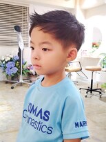 スーハ 恵比寿(SUUHA) キッズカット/2ブロック束感スパイキーショート/キッズスタイル