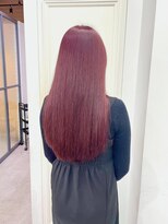 ヘッツ 仙台駅前店(HETTU)&nbsp;黒髪/グレーベージュ/レイヤーロング/前髪パーマ/仙台