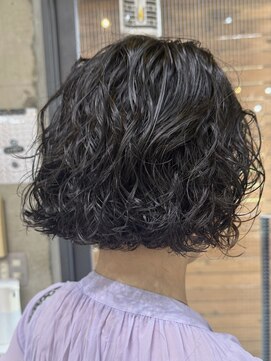 ナループロアオハナ(Nalu pu loa ohana) 原宿/表参道/ボブパーマ/くるくるパーマ/パーマ/ミニボブ