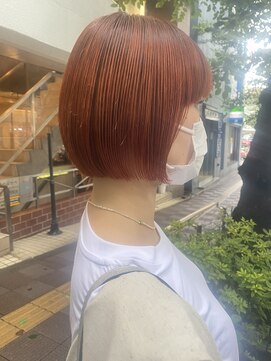 エトラ 渋谷店(etora) オレンジボブ/ハイトーン