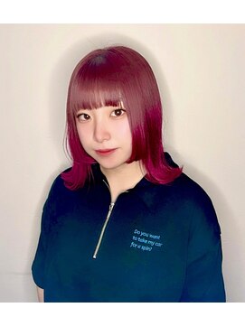 ヘアープラスヘッドスパ エン(Hair + Head spa en) チェリーレッド