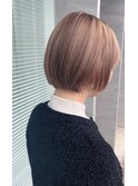 【qpula 城慎太郎】白髪ぼかしハイライト+ショートボブ
