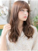 ぱっつん前髪外国人風グラマラスロングc6志木20代30代40代
