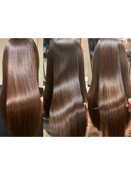 【盛岡/駅から近い】髪質改善ストレート+カラーがたったの3時間で完了！圧倒的美髪を時短で叶える◎