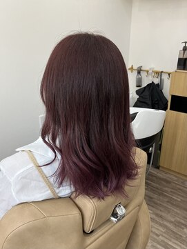 ヘアーアトリエ オー(hair atelier O) ラベンダーピンク◎