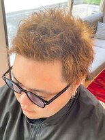 トゥルートラスト オムオム 甲府和戸(True Trust HOMME HOMME)&nbsp;メンズ アップバングショート ハイトーンカラー アッシュカラー