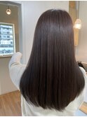 桑名ロングレイヤーカットハッシュカット透明感カラー重めロング
