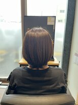 ツツミ TSUTSUMI 美容室 【襟足スッキリの大人可愛いひし形ボブ】