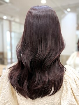 フルブルーム 東林間(fullbloom) ピンクラベンダーレイヤーカットケアカラーくびれヘア