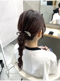 編みおろしヘアセット