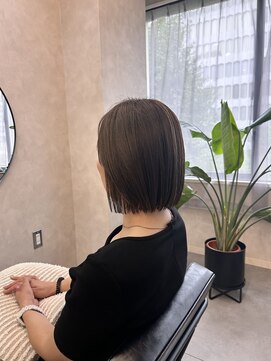 マイルームギンザ 銀座店(my room GINZA) 【髪質改善】艶髪スタイル　ボブ　くすみベージュ　銀座　東銀座