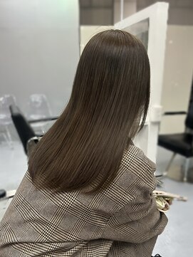 グレージュ/ブリーチなしwカラー