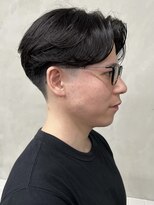 ニコ トウキョウ 渋谷(nico TOKYO)&nbsp;刈り上げセンターパートテーパーフェードカットニュアンスパーマ