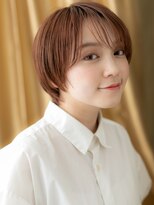 カバーヘア ブリス 大宮西口(COVER HAIR bliss) 艶感オレンジベージュ小顔丸みショートマッシュ316Z大宮10代20代