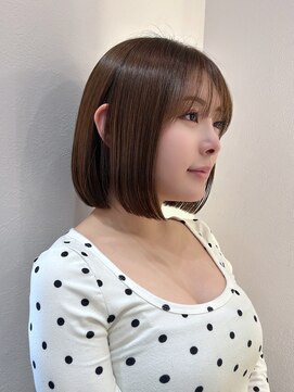 シー バイ ロンド 新宿(Sea by Lond) 暗髪×韓国風タッセルボブ[髪質改善ストレート/10代20代30代]