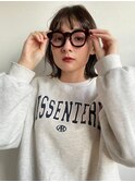 グレージュ×ボブ