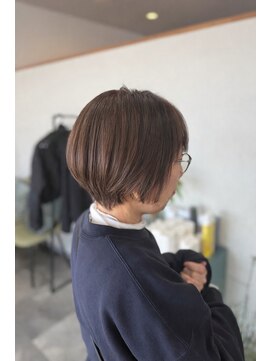 カーキ 甲府(khaki) ナチュラルブラウンのブリーチなし白髪ぼかし