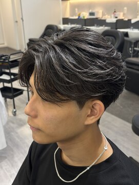 ビカムメンズヘアー 栄店(become men's hair) 毛流れフェザーパーマ